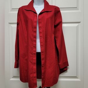 Chico's No-iron Long Sleeve Shirt/Jacket